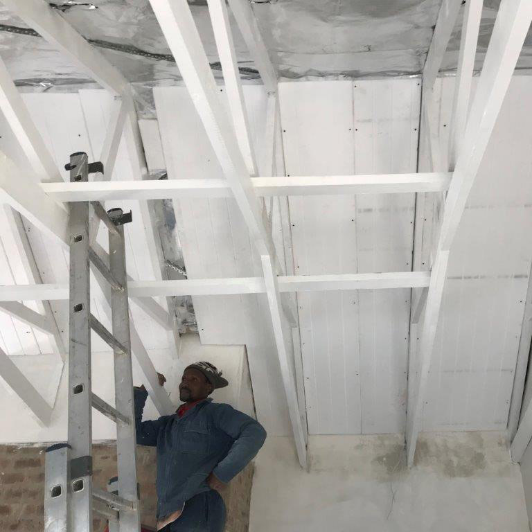 ISO over Exposed Truss on Patio | Thermaboards