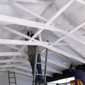 ISO Pine Exposed Truss on Patio | Thermaboards