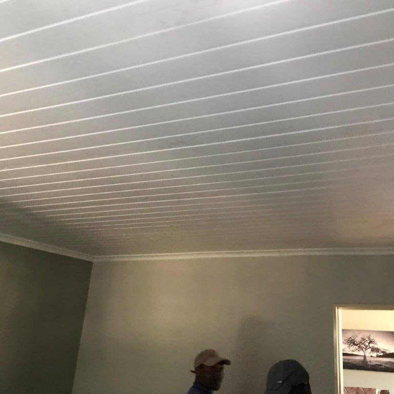 ISO Boards Over Repaired Ceiling | Thermaboards