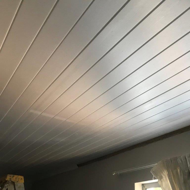 ISO Boards Over Repaired Ceiling | Thermaboards