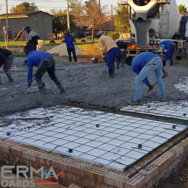 Installation of Polystyrene Void Fillers | Thermaboards